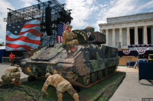 DC Parade set up