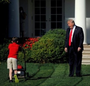 Trump yelling at kid
