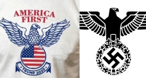 Trump-America-first-vs.-Nazi-Reichsadler